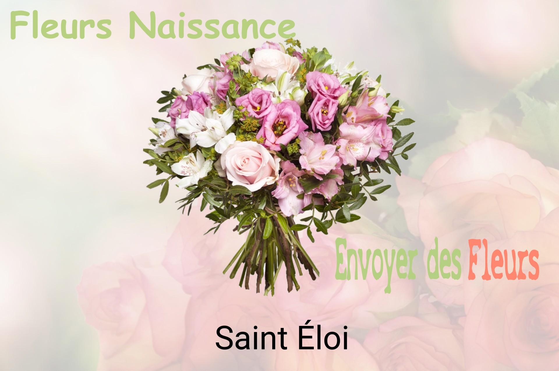 Bouquet de fleurs de naissance livré à Saint-Éloi